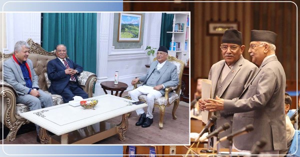 राजनितिक वृतलाई तरङ्गीत बनाउने ओली प्रचण्डको गतिविधि