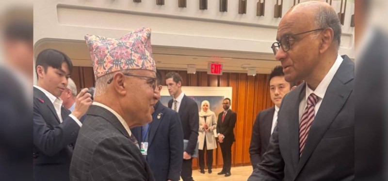 सिंगापुरका राष्ट्रपतिसँग अर्थमन्त्री खनालको भेट, आर्थिक समृद्धिका पाँच आधारमा ध्यान दिन सुझाव