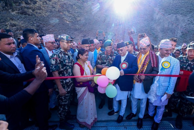 प्रधानमन्त्री ओलीद्वारा चुवा खोलाको बेलीब्रिज उद्घाटन, कर्णाली कोरिडोर विस्तारमा नयाँ उपलब्धि
