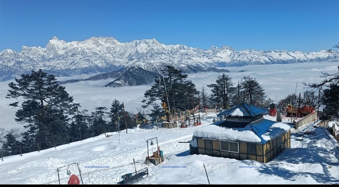 पाथीभरामा बाक्लो हिमपात